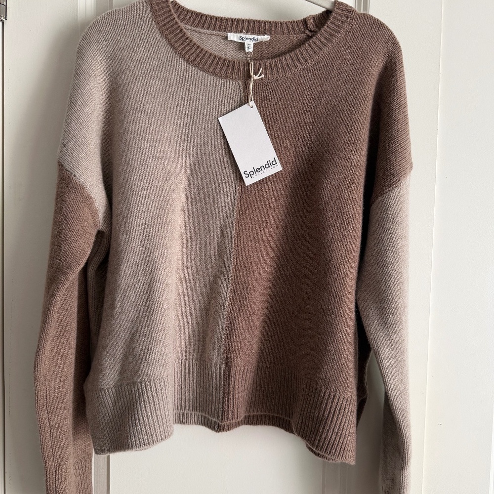 NWT Splendid Cozy Colorblock Sweater